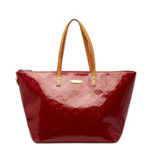 ルイ ヴィトン モノグラム ヴェルニ ベルヴューGM トートバッグ ハンドバッグ ショルダーバッグ M93587 レッド ポムダムール パテントレザー レディース LOUIS VUITTON 【中古】