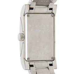 ブルガリ レッタンゴロ 腕時計 RT39S クオーツ ホワイト文字盤 ステンレススチール レディース BVLGARI 【中古】