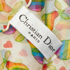 ディオール 洋梨 フルーツ モチーフ マルチカラー シルク レディース Dior 【中古】