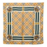 バーバリー ノバチェック スカーフ ベージュ シルク レディース BURBERRY 【中古】