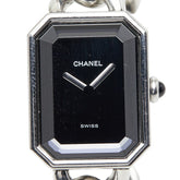シャネル 腕時計 サイズ:S H0452 クオーツ ブラック文字盤 ステンレススチール レディース CHANEL 【中古】
