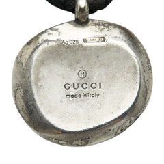 グッチ クレスト ラウンド ペンダント ネックレス シルバー SV925 シルバー レディース GUCCI 【中古】