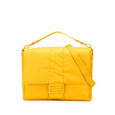 フェンディ バゲットメッセンジャー 斜め掛け ショルダーバッグ 7VA536 イエロー ナイロン レディース FENDI 【中古】