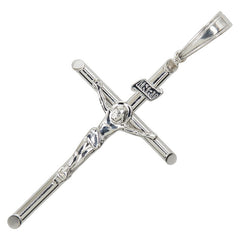 K18WG ホワイトゴールド クロスモチーフ ペンダント ネックレス レディース 【中古】