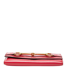 グッチ ホースビット 長財布 317734 ピンク パテントレザー レディース GUCCI 【中古】