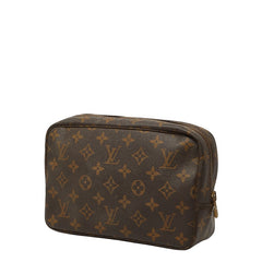 ルイ ヴィトン モノグラム トゥルース トワレット 23 ポーチ M47524 ブラウン PVC レザー レディース LOUIS VUITTON 【中古】
