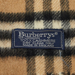 バーバリー ノバチェック マフラー ベージュ マルチカラー カシミヤ レディース BURBERRY 【中古】