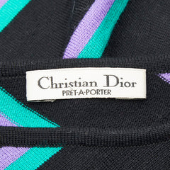 ディオール ニット ブラック マルチカラー ウール レディース Dior 【中古】