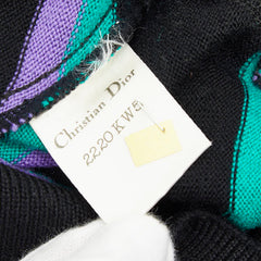 ディオール ニット ブラック マルチカラー ウール レディース Dior 【中古】