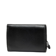 マークジェイコブス スナップショット 三つ折り財布 コンパクトウォレット ブラック レザー レディース MARC JACOBS 【中古】