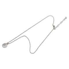 ニナリッチ ロゴ ラインストーン ネックレス シルバー メタル レディース NINA RICCI 【中古】