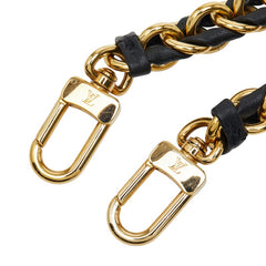 ルイ ヴィトン ショルダーストラップ ゴールド ブラック メッキ レザー レディース LOUIS VUITTON 【中古】