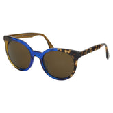 フェンディ サングラス FF0064/S ブラウン ブルー プラスチック レディース FENDI 【中古】