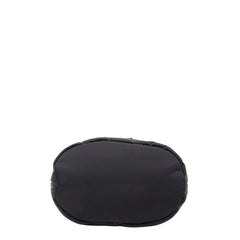 ペッレモルビダ ハイドロフォイル ポーチ 巾着バッグ ハンドバッグ ブラック ナイロン レディース PELLE MORBIDA 【中古】