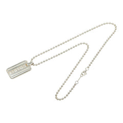ティファニー アトラス 2003 プレート ボールチェーン ペンダントネックレス シルバー SV925 シルバー レディース TIFFANY&Co. 【中古】