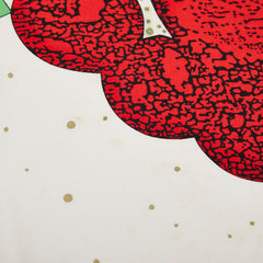 セリーヌ パリ PARIS 凱旋門 モチーフ スカーフ ホワイト ブルー レッド グリーン シルク レディース CELINE 【中古】