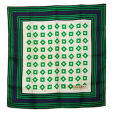 サンローラン スカーフ ネイビー マルチカラー シルク レディース SAINT LAURENT 【中古】