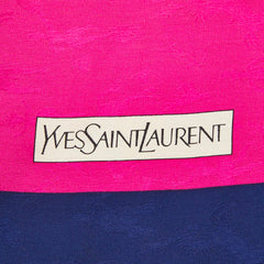 サンローラン YSLロゴ ヴィンテージ サーカス モチーフ スカーフ マルチカラー シルク レディース SAINT LAURENT 【中古】