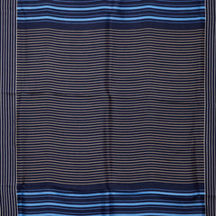 サンローラン スカーフ ネイビー マルチカラー シルク レディース SAINT LAURENT 【中古】