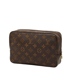 ルイ ヴィトン モノグラム トゥルース トワレット23 ポーチ M47524 ブラウン PVC レザー レディース LOUIS VUITTON 【中古】