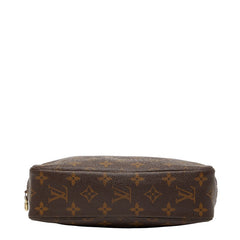 ルイ ヴィトン モノグラム トゥルース トワレット23 ポーチ M47524 ブラウン PVC レザー レディース LOUIS VUITTON 【中古】