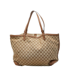 グッチ GGキャンバス トートバッグ ショルダーバッグ 247207 ベージュ キャンバス レザー レディース GUCCI 【中古】