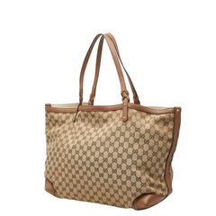 グッチ GGキャンバス トートバッグ ショルダーバッグ 247207 ベージュ キャンバス レザー レディース GUCCI 【中古】