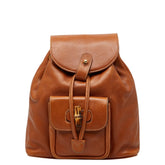 グッチ バンブー リュック バックパック 03 2265 0030 ブラウン レザー レディース GUCCI 中古