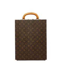 ルイ ヴィトン モノグラム アタッシュケース ダイヤルロック トランク ビジネスバッグ M53175 ブラウン PVC レザー メンズ LOUIS VUITTON 【中古】