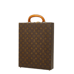 ルイ ヴィトン モノグラム アタッシュケース ダイヤルロック トランク ビジネスバッグ M53175 ブラウン PVC レザー メンズ LOUIS VUITTON 【中古】