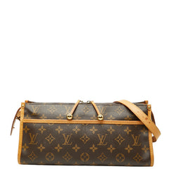 ルイ ヴィトン モノグラム ポパンクール ロン 斜め掛け ショルダーバッグ M40008 ブラウン PVC レザー レディース LOUIS VUITTON 【中古】