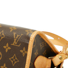 ルイ ヴィトン モノグラム ポパンクール ロン 斜め掛け ショルダーバッグ M40008 ブラウン PVC レザー レディース LOUIS VUITTON 【中古】