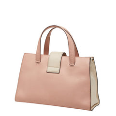 グッチ バンブー パール ハンドバッグ ショルダーバッグ 2WAY 453756 ピンク アイボリー レザー レディース GUCCI 中古