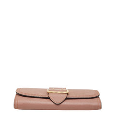 バーバリー 長財布 ピンクベージュ レザー レディース BURBERRY 【中古】