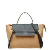 セリーヌ ベルトバッグ ハンドバッグ ショルダーバッグ 2WAY ベージュ ブラック レザー レディース CELINE 【中古】