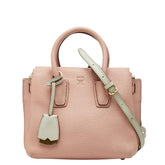 エム シー エム ハンドバッグ ショルダーバッグ 2WAY ピンク レザー レディース MCM 【中古】