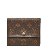 ルイ ヴィトン モノグラム ポルトフォイユ アナイス 三つ折り財布 M60402 ブラウン PVC レディース LOUIS VUITTON 中古