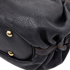 ルイ ヴィトン モノグラム マヒナ XS ショルダーバッグ M95660 ノワール ブラック レザー レディース LOUIS VUITTON 中古