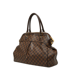 ルイ ヴィトン ダミエ トレヴィGM ハンドバッグ N51998 ブラウン PVC レザー レディース LOUIS VUITTON 【中古】