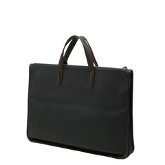 ロエベ アナグラム トレド ビジネスバッグ ブリーフケース ダークグリーン レザー メンズ LOEWE 【中古】