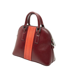 トリーバーチ ハンドバッグ ショルダーバッグ 2WAY ワインレッド オレンジ レザー レディース Tory Burch 【中古】