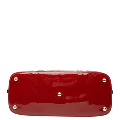 グッチ マイクログッチシマ ハンドバッグ 309617 レッド PVC レザー レディース GUCCI 【中古】