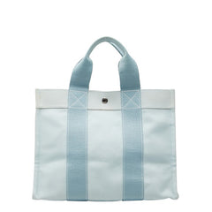 エルメス ボラボラPM トートバッグ ハンドバッグ ブルー キャンバス レディース HERMES 【中古】