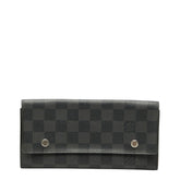 ルイ ヴィトン ダミエ グラフィット ポルトフォイユ ロン モデュラブル 長財布 N63084 ブラック PVC メンズ LOUIS VUITTON 中古