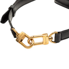 ルイ ヴィトン ショルダーストラップ ブラック レザー レディース LOUIS VUITTON 【中古】