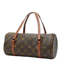 ルイ ヴィトン モノグラム パピヨン26 ハンドバッグ M51366 ブラウン PVC レザー レディース LOUIS VUITTON 中古