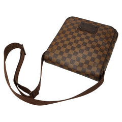 ルイ ヴィトン ダミエ ブルックリンPM ショルダーバッグ N51210 ブラウン PVC レザー レディース LOUIS VUITTON 【中古】