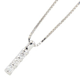 K18WG ホワイトゴールド ダイヤ0.32ct ペンダント ネックレス レディース 【中古】