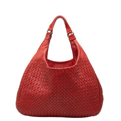 ボッテガヴェネタ イントレチャート ショルダーバッグ レッド レザー レディース BOTTEGAVENETA 【中古】