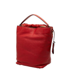 バーバリー ハンドバッグ ショルダーバッグ 2WAY レッド レザー レディース BURBERRY 【中古】